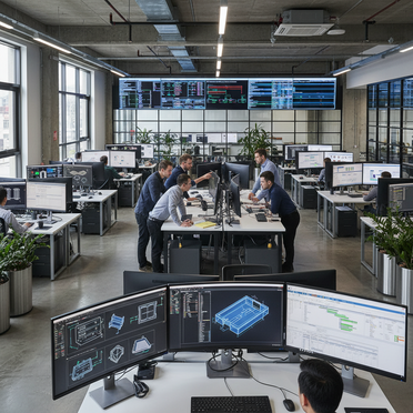 Moderne Produktionsplanung mit CAD-Systemen und digitalen Workflows