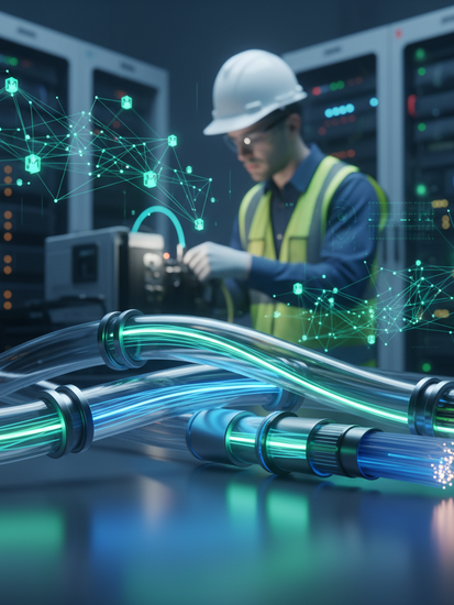 Glasfaserinfrastruktur Digitalisierung mit KI