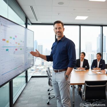 IT-Berater präsentiert Digitalisierungslösungen