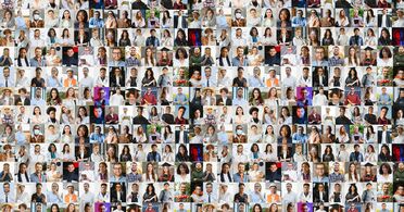 Collage zeigt diverse Mitglieder der agorum core Open Source Community, die an verschiedenen Aktivitäten teilnehmen.