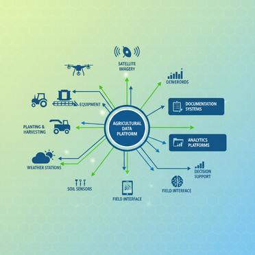 Visualisierung vernetzter Agrarsysteme und Datenflüsse