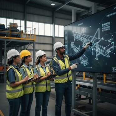 Fördertechnik-Expertenteam bei der Beratung